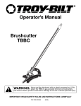 Ryobi TBBC Operator`s manual