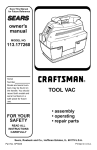 Craftsman 113.177260 Owner`s manual