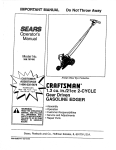Craftsman 358.797450 Operator`s manual