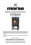 Morso 1400 Operating instructions