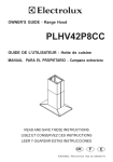 Electrolux PLHV42P8CC Operating instructions