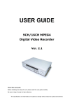 Maxtor 16 Channel Digital Video Recorder User guide