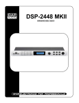 DAPAudio DSP-2448 MKII Product guide