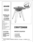 Craftsman 113.239390 Operating instructions