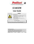 Autostart ProStart CT-5460TW User guide