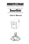 Minuteman Smart Up Series User`s manual