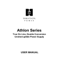 Marathon Power Athlon SEries User manual