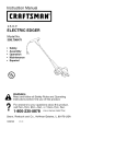 Craftsman 358.796471 Instruction manual