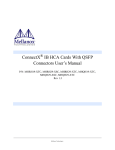 Mellanox Technologies MHQH29B-XSR User`s manual
