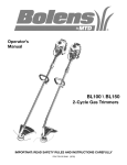 MTD Bolens BL-100 Operator`s manual