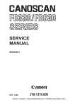 Canon CanoScan FB 630U Service manual