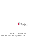 Pro-Ject Pro-Ject RPM 9.1 SuperPack 2 Specifications