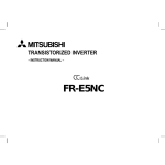 Mitsubishi Electric FR-E5NC Instruction manual