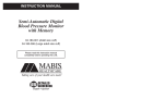 MABIS Semi-Automatic Blood Pressure Monitor Instruction manual