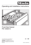 Operating and installation instructions Frost