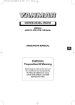 Yanmar 4JH3-DTE Owner`s manual