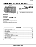 Sharp CD-C492 Service manual