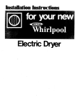 Whirlpool LDE7800W1 Operating instructions