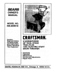 Craftsman 536.885910 Owner`s manual
