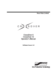 Ross CrossOver 6 Operator`s manual