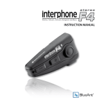 Blueant interphone F4 stereo Instruction manual