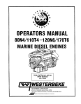 Westerbeke 170T6 Installation manual