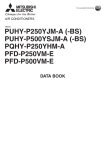 Mitsubishi Electric City Multi PFD-P250.500VM-E Installation manual