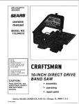 Craftsman 113.244512 Owner`s manual