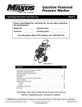 Campbell Hausfeld PW2515 Operating instructions