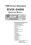 EVX-5400 Owner`s Manual
