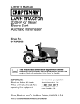 Craftsman 917.272922 Owner`s manual