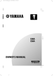 Yamaha C50A Owner`s manual