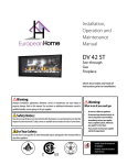 European Home DV 42 Owner`s manual