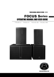 Wharfedale Pro FOCUS-18S User guide