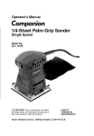 COMPANION 320.10189 Operator`s manual