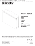 Dimplex 6905050100-500 Service manual