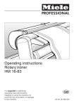 Miele HM 16-83 Operating instructions