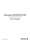 Ericsson GH388/GF388 User`s manual