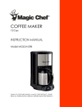 Magic Chef MCSCM12TB Instruction manual