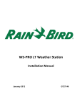 Rain Bird WS PRO LT Specifications