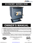 United States Stove Company 5040 Owner`s manual