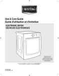 Maytag W10494218A Use & care guide
