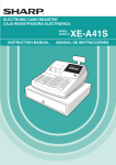 Sharp XE-A41S Instruction manual