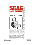 Scag Power Equipment GC-STC-CS Operating instructions
