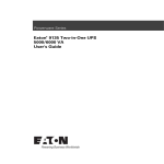 Eaton 6000 VA User`s guide