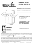 Char-Broil 463270910 Product guide