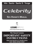 Celebrity Hilo Owner`s manual