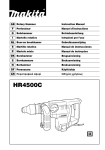 Makita HR4500C Instruction manual