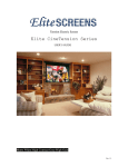 Elite Screens Manual Series User`s guide