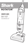 Shark Rotator SV1107 User`s guide